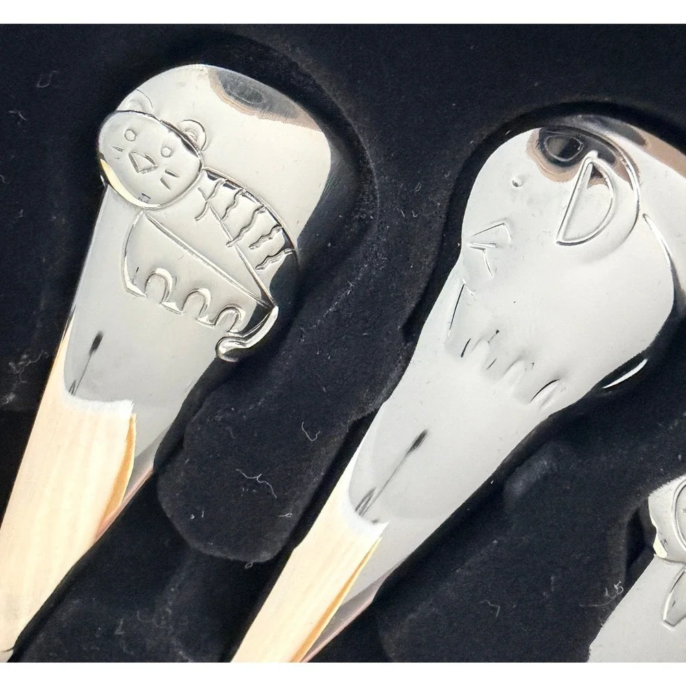 Oneida Wildlife Buddies 6pc Progress Baby & Child Silver 18/10 Stainless Steel